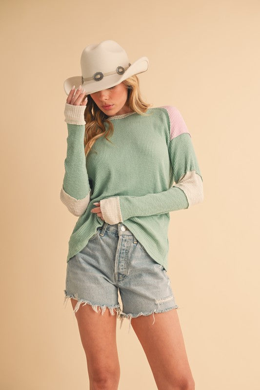 Gretel Colorblock Layering Top